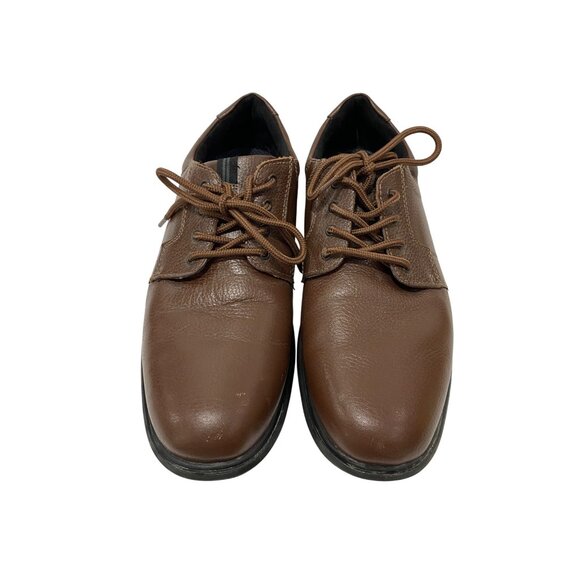 Nunn Bush Mens Brown Leather Comfort Gel Oxford Shoes Size 8.5 - Picture 8 of 8